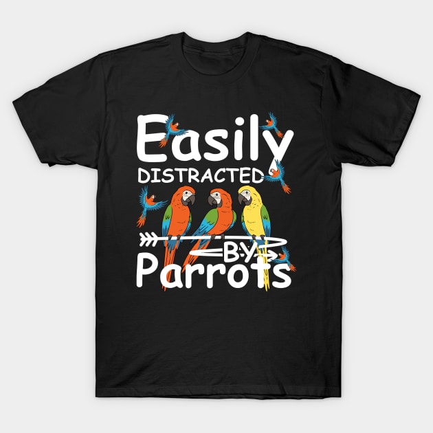 Parrot Shirts For Men Parrot Gifts Women Tropical Parrot T-Shirt by PomegranatePower